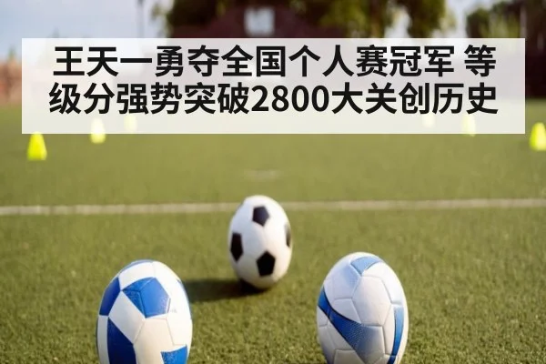 王天一勇夺全国个人赛冠军 等级分强势突破2800大关创历史